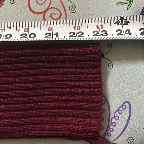 Athleta Cashmere Lodge Sweater Chianti Stripe Red Tan Women XXS - Picture 10 of 12